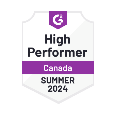 G2 High Performer - Summer 2024 - Canada G2 High Performer - Summer 2024 - Canada